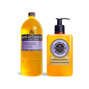 Shea Lavender Hands & Body Liquid Soap Duo | L’Occitane en Provence