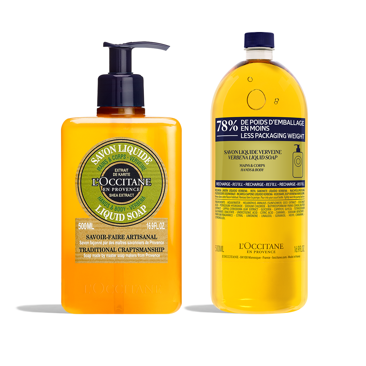 view 1/6 of Shea Verbena Liquid Soap + Refill Duo, , US