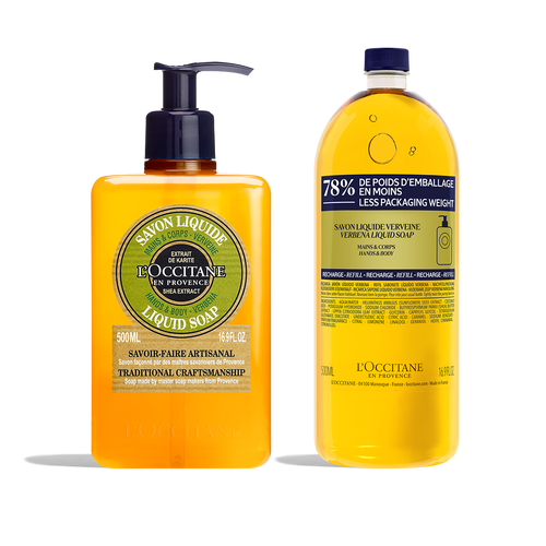 view 1/6 of Shea Verbena Liquid Soap + Refill Duo, , US